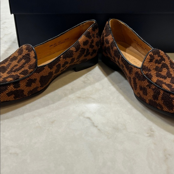 NEW Smathers and Branson Cheetah Print Belgian Loafers - Picture 3 of 6